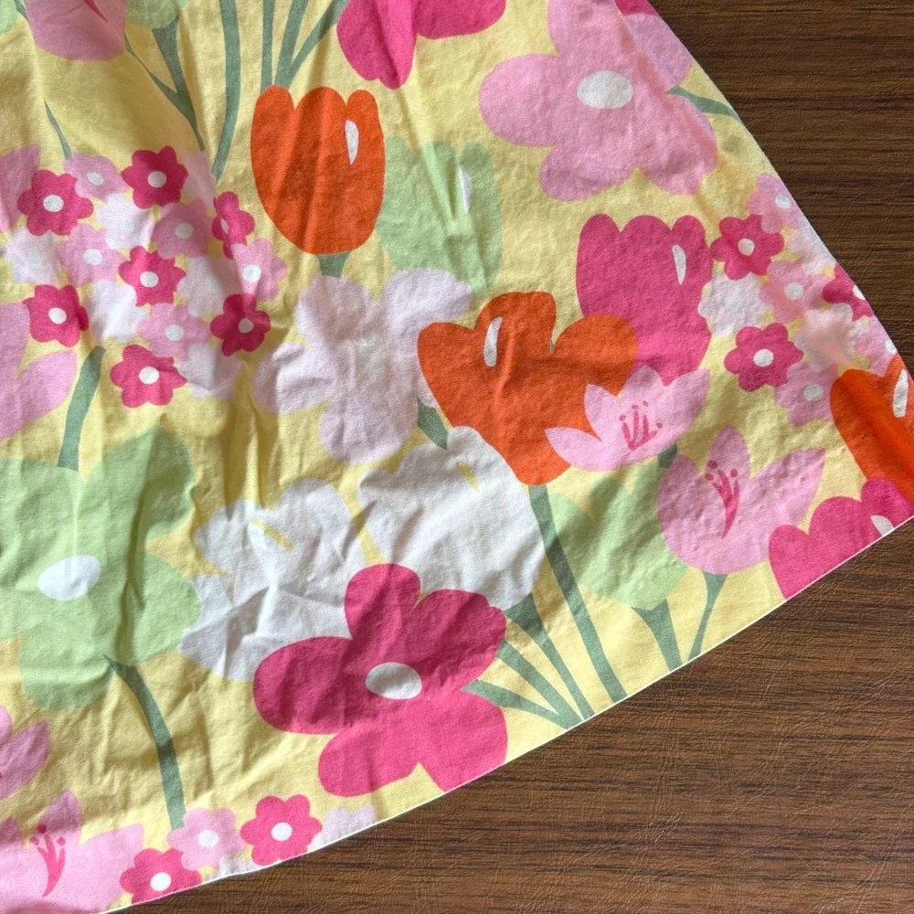 Gymboree Dress Kids Size 6 Multi Floral Cutout Back Summer Sundress Bright 2012